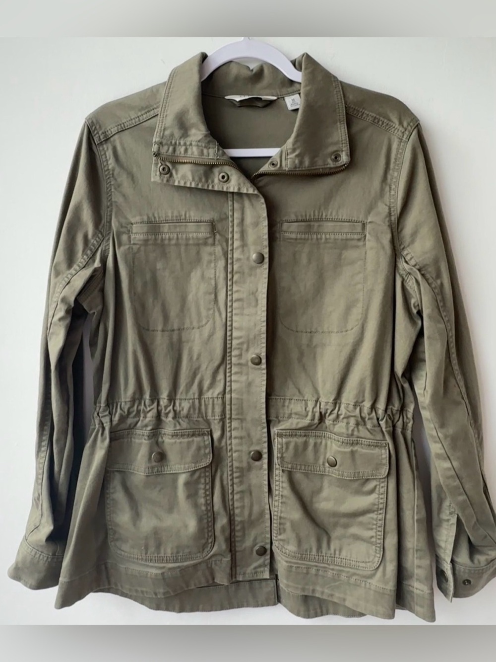 L.L. Bean Olive Green Utility Jacket Womens Medium